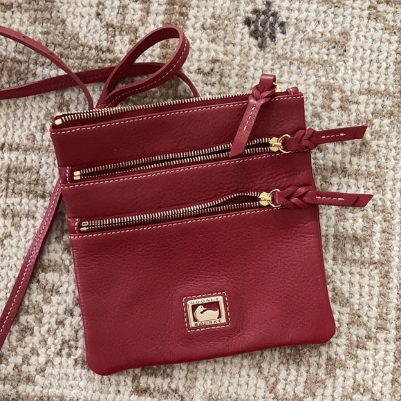 Dooney & Bourke Pebble Leather TripleZip Crossbody - Picture 4 of 10